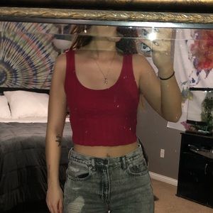 Forever 21 dark pink/red tank top